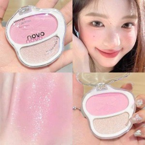 ????????????Phấn má hồng kèm bắt sáng Novo blush high disc 2in1  ????????