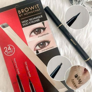 Bút kẻ mắt 2 đầu BROWIT BY NONGCHAT